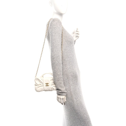 Chanel Lambskin Quilted Mini Bow Bag White 2 of 10