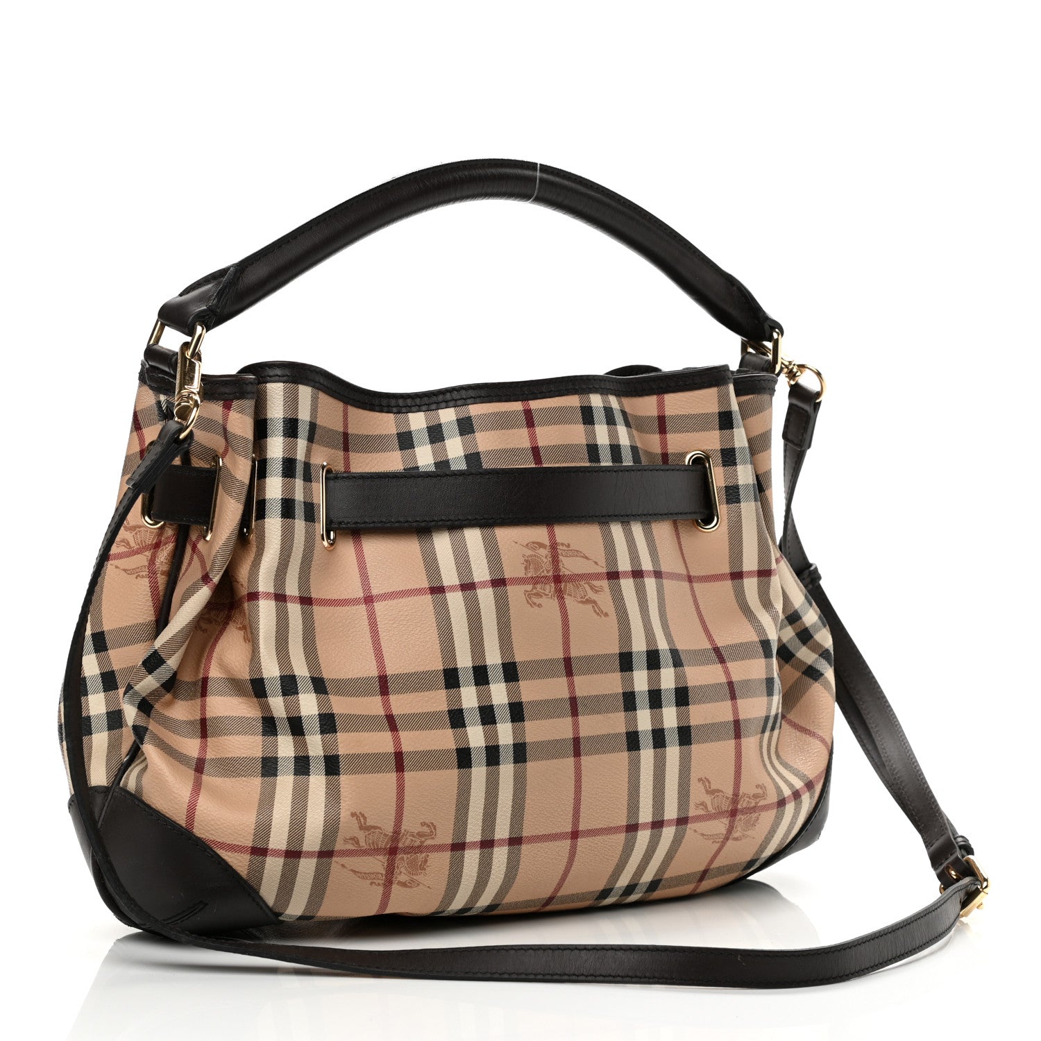 Burberry Haymarket Check Medium Willenmore Hobo Chocolate 3 of 17