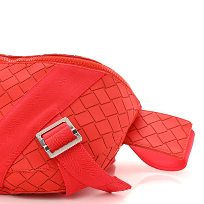 Bottega Veneta Nappa Intrecciato Carved Panels Belt Bag Red 11 of 11