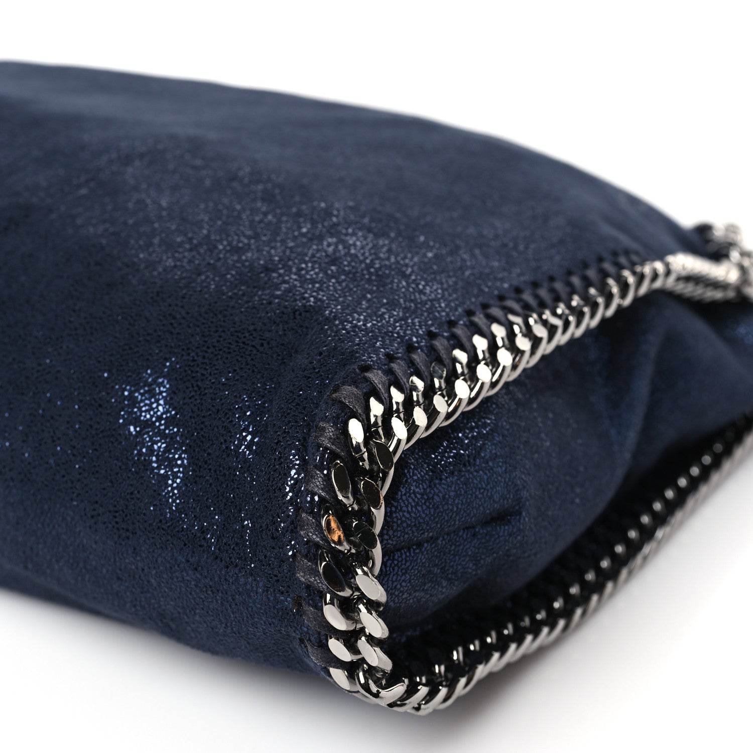 Stella McCartney Shaggy Deer Falabella Fold Over Tote Navy 8 of 8