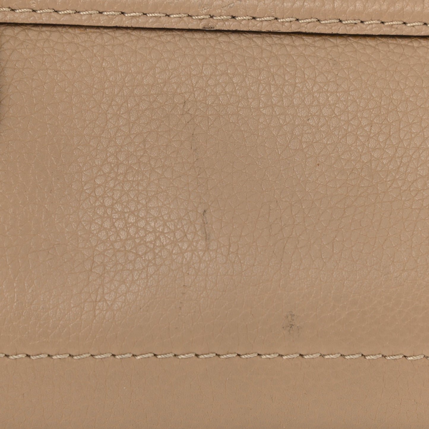 Drummed Calfskin Mini Luggage Dune