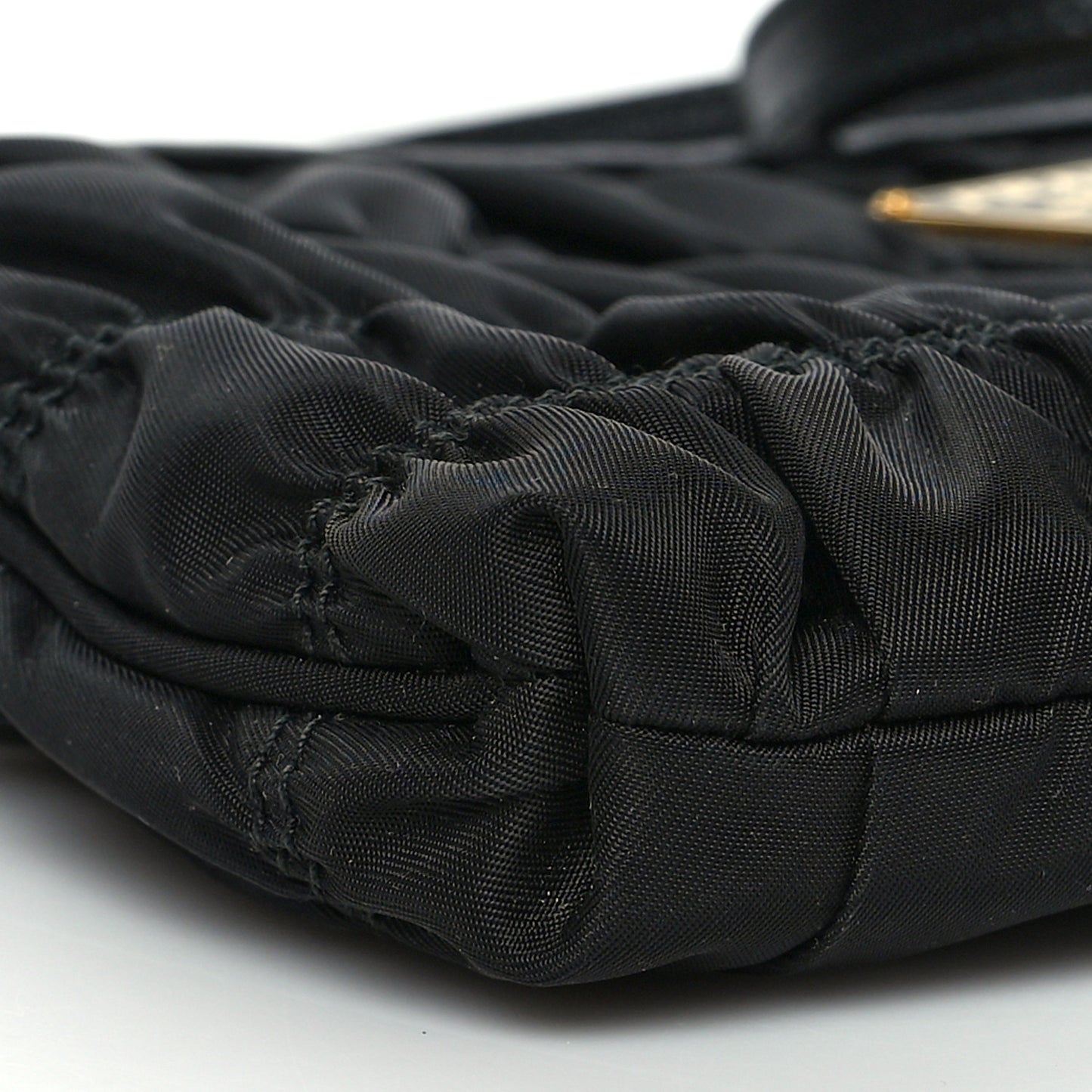 Tessuto Nylon Gaufre Shoulder Bag Black