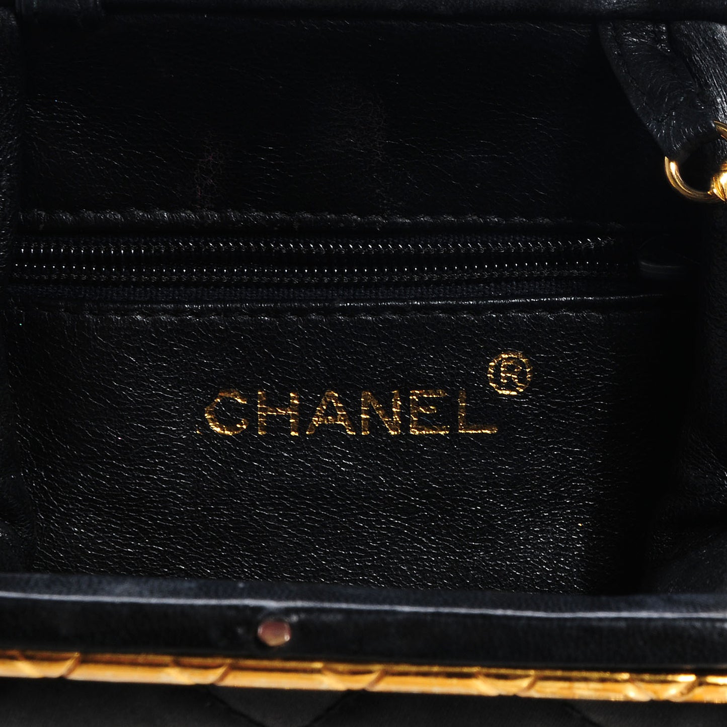 Satin Framed Mini Evening Bag Black