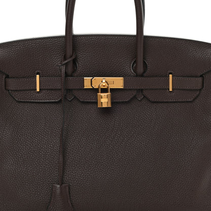 Hermes Togo Birkin 35 Chocolate 8 of 14