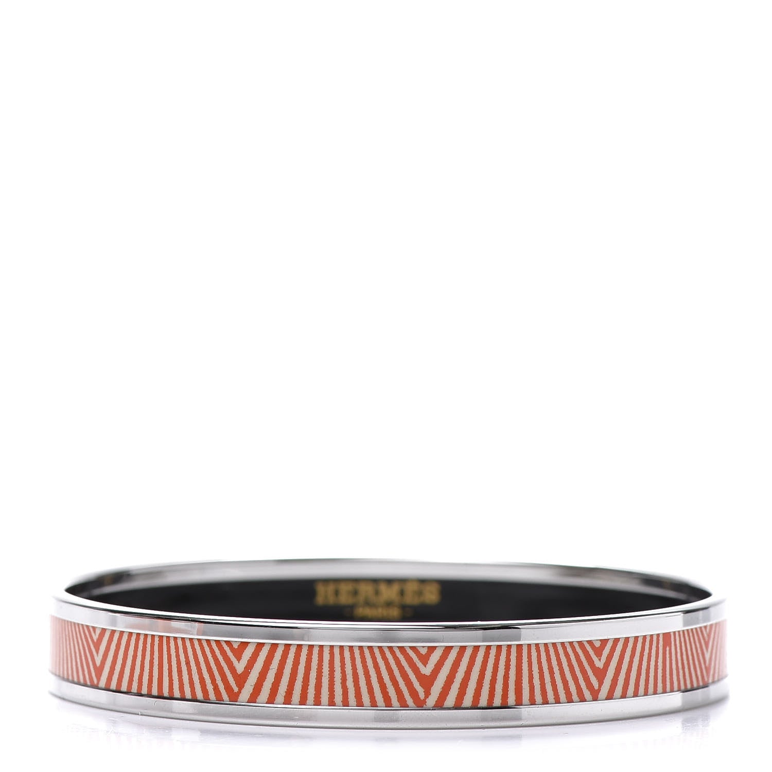 Hermes Enamel Printed Narrow Manufacture de Boucleries Rayons Bracelet 62 1 of 6