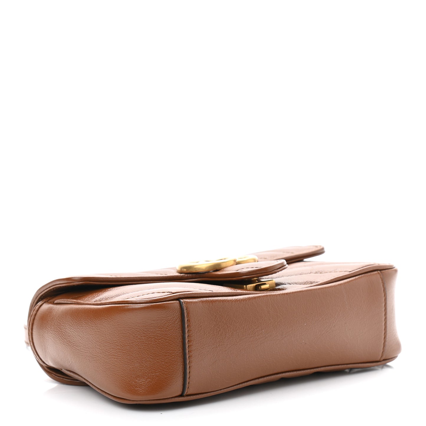 Azalea Calfskin Matelasse Diagonal Mini GG Marmont Shoulder Bag Cuir