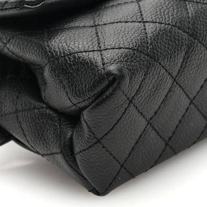 Chanel Grained Calfskin Quilted 2.55 Reissue Flap Belt Bag Clutch Black 9 of 10