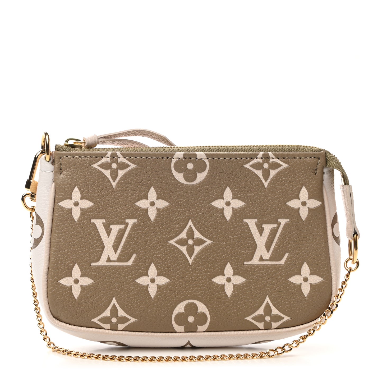 Empreinte Spring in the City Mini Pochette Accessories Kaki Beige Cream