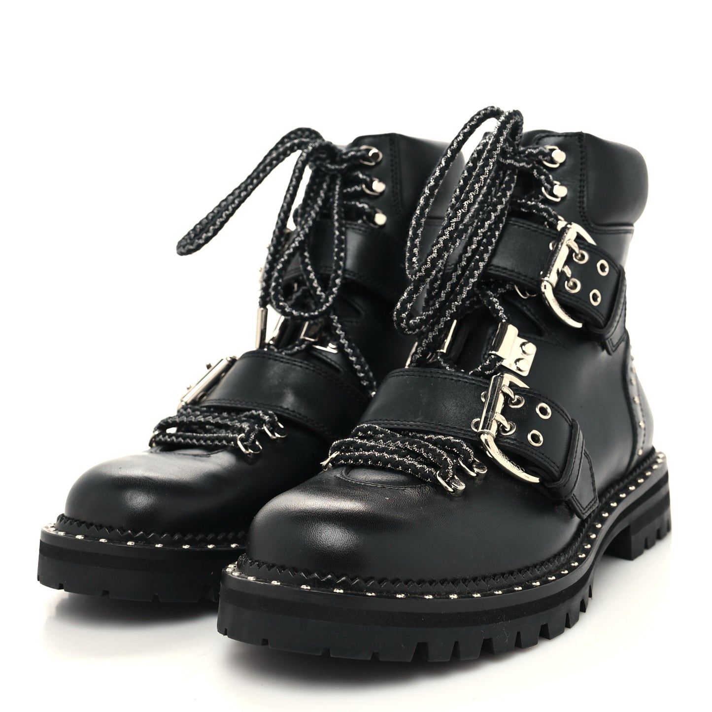 Calfskin Breeze Biker Boots 36 Black