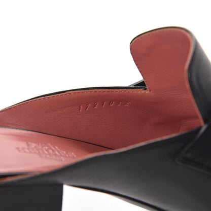 Hermes Goatskin Paradis Mules 37 Black 11 of 11