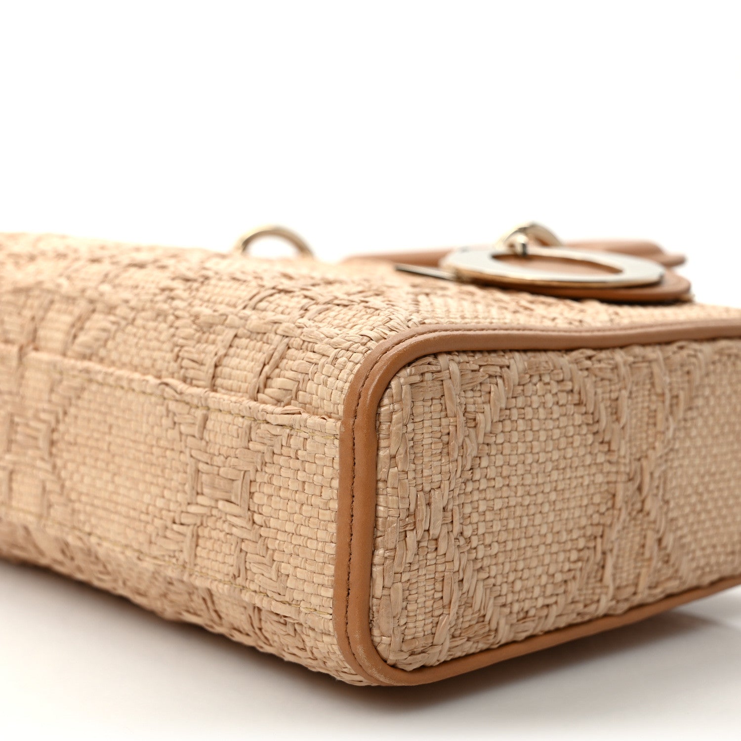 Christian Dior Raffia Macro Cannage Lady D-Joy Natural 8 of 9