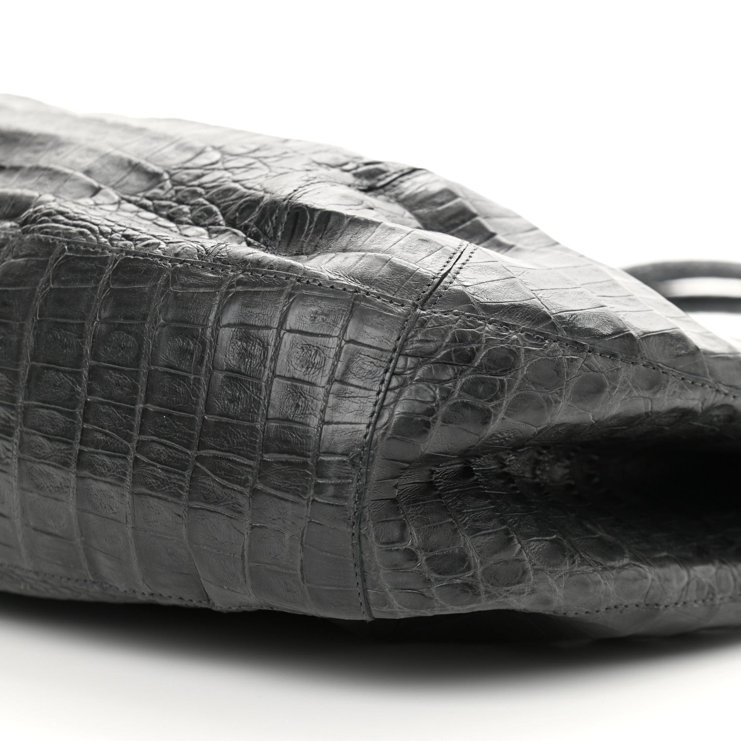 Nancy Gonzalez Crocodile Hobo Black 9 of 9