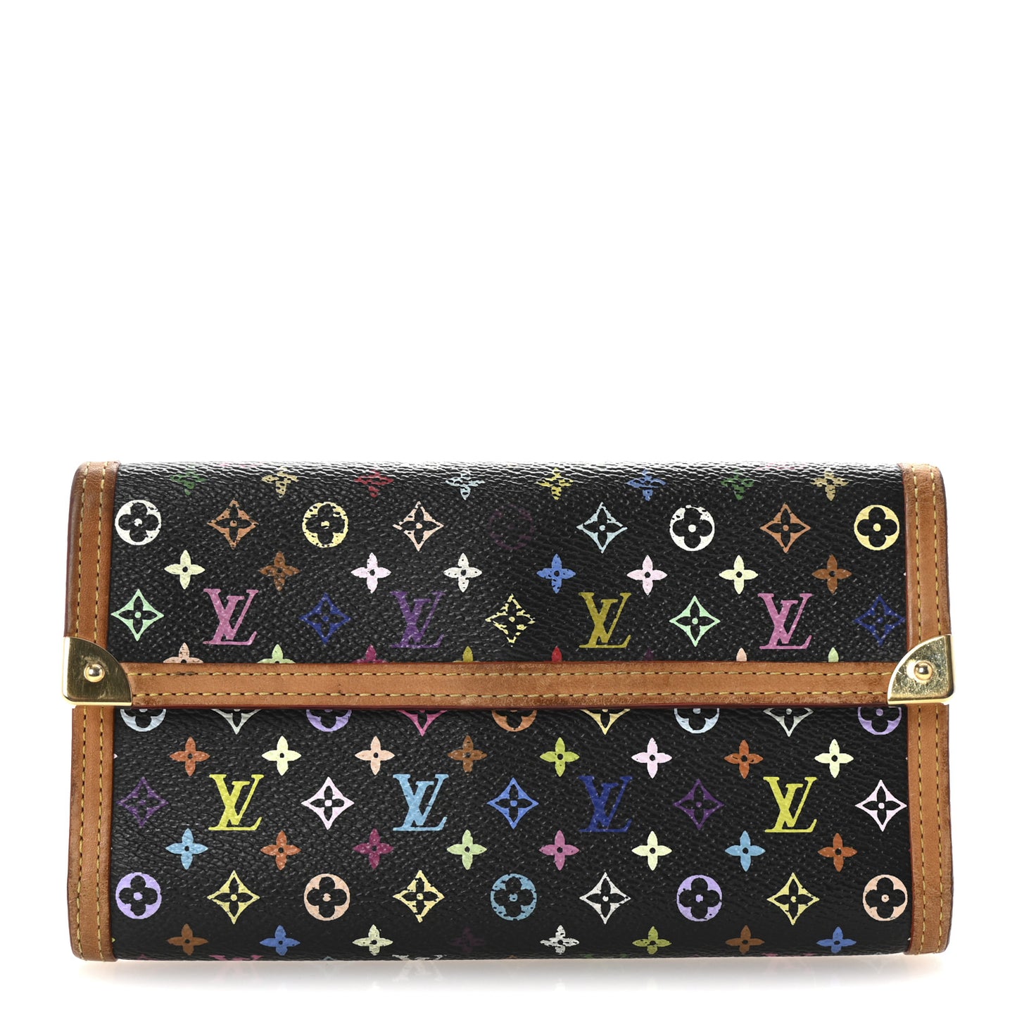 Monogram Multicolor Porte Tresor International Wallet Black