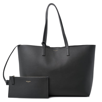 Saint Laurent Calfskin Large Shopping Tote Pebble 1 of 13