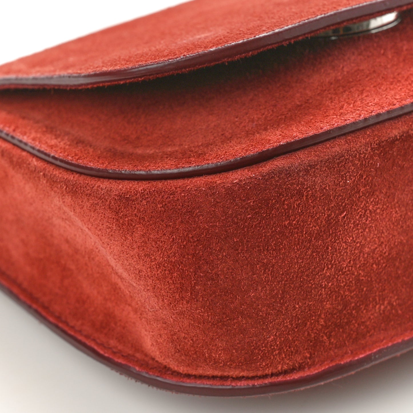 Suede Hunting Bag 7 Dark Vermilion