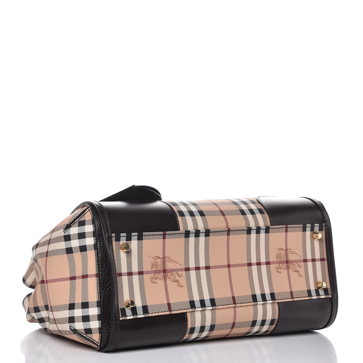 Burberry Haymarket Check Small Gladstone Chocolate 5 of 9