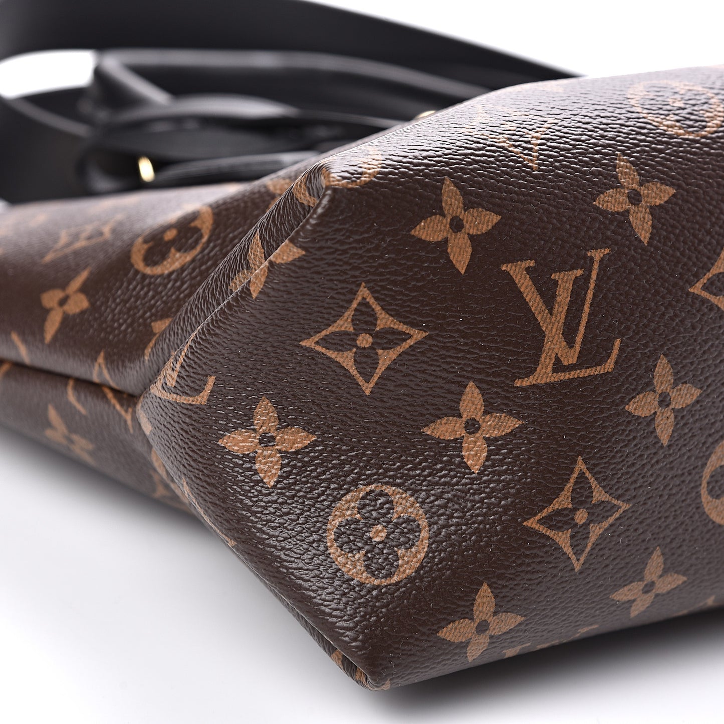Monogram Flower Zipped Tote PM Black