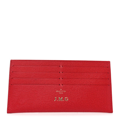 Louis Vuitton Calfskin Felicie Card Holder Insert Cherry 1 of 5