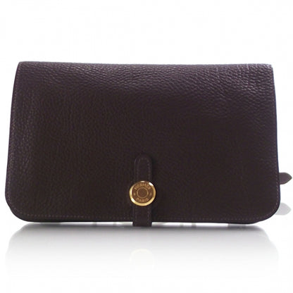 Hermes Chevre Mysore Wallet Belt Brown 1 of 10