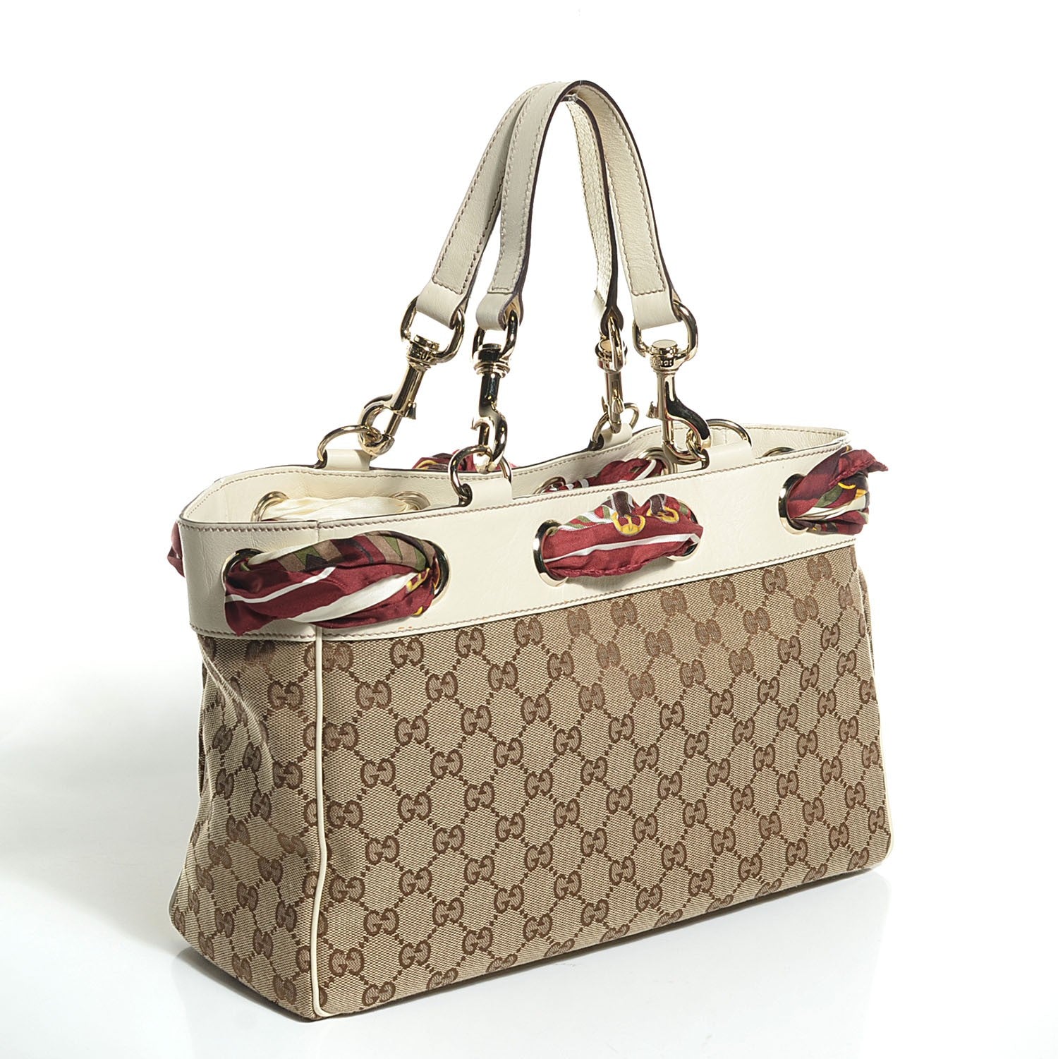 Gucci Monogram Positano Medium Tote Off White 3 of 9