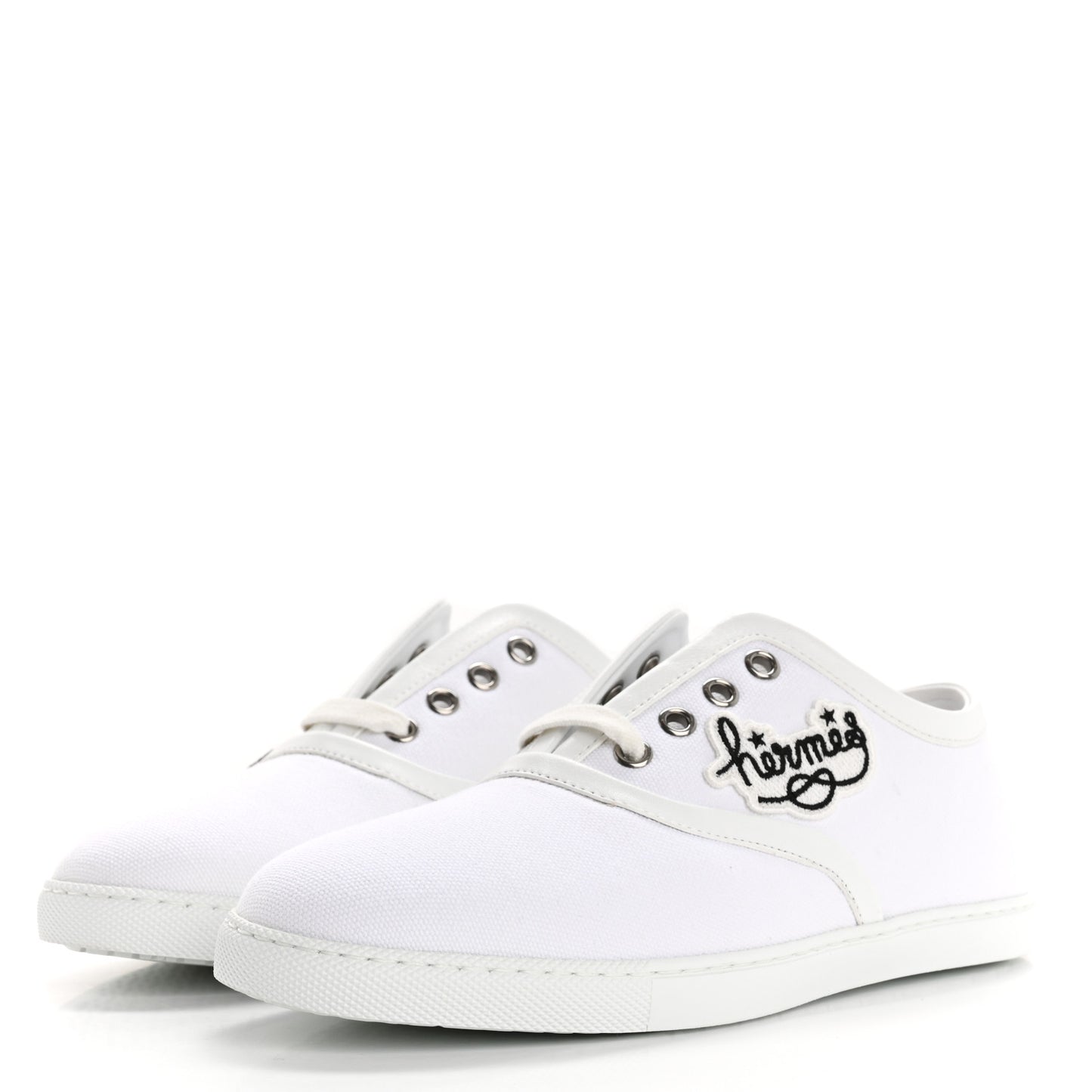 Canvas Embroidered Innocent Sneakers 36.5 White