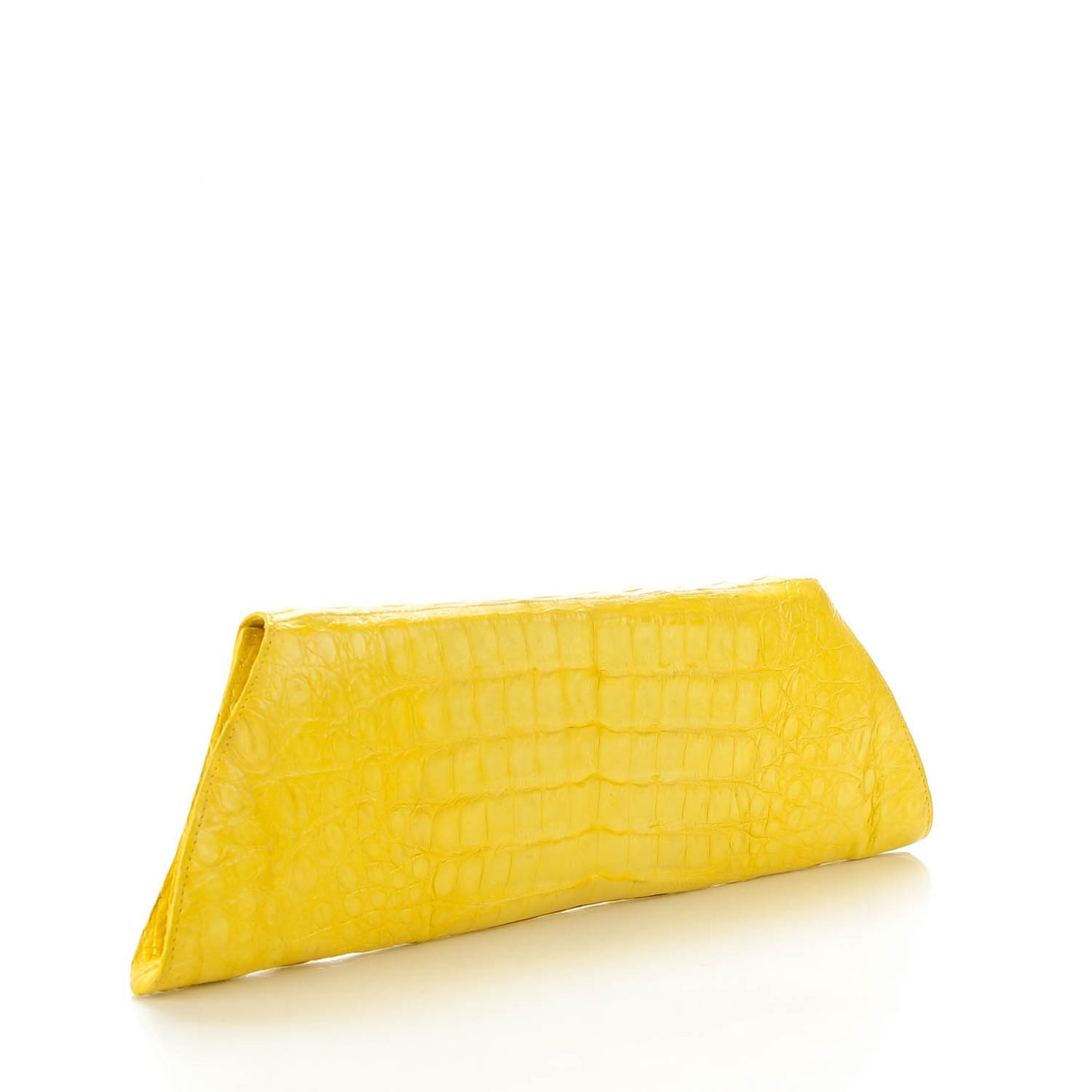 Crocodile Long Clutch Yellow