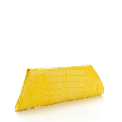Nancy Gonzalez Crocodile Long Clutch Yellow 3 of 8