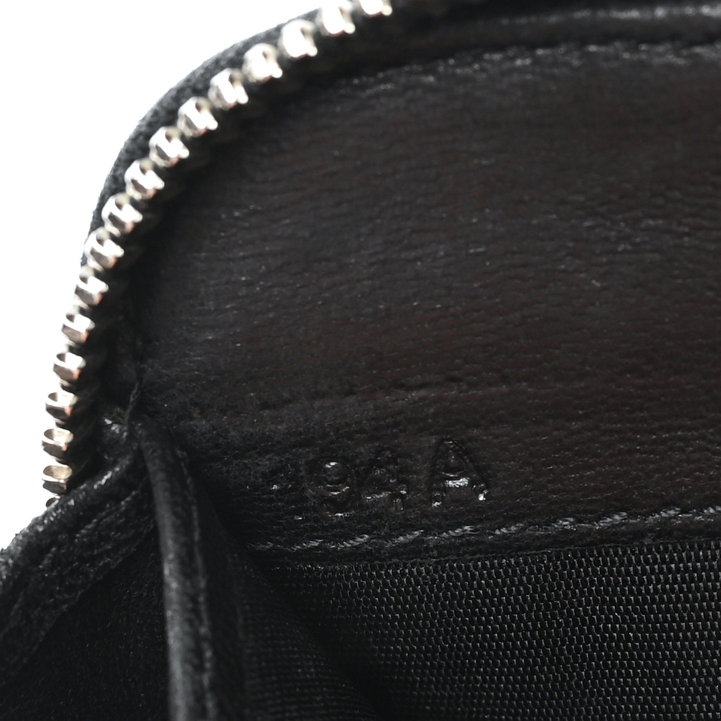 Nappa Metal Studded Zip Around Wallet Black