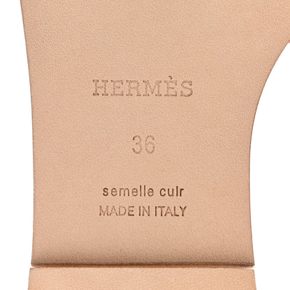 Hermes Suede Goatskin Santorini Sandals 36 Rose De Venise 8 of 9