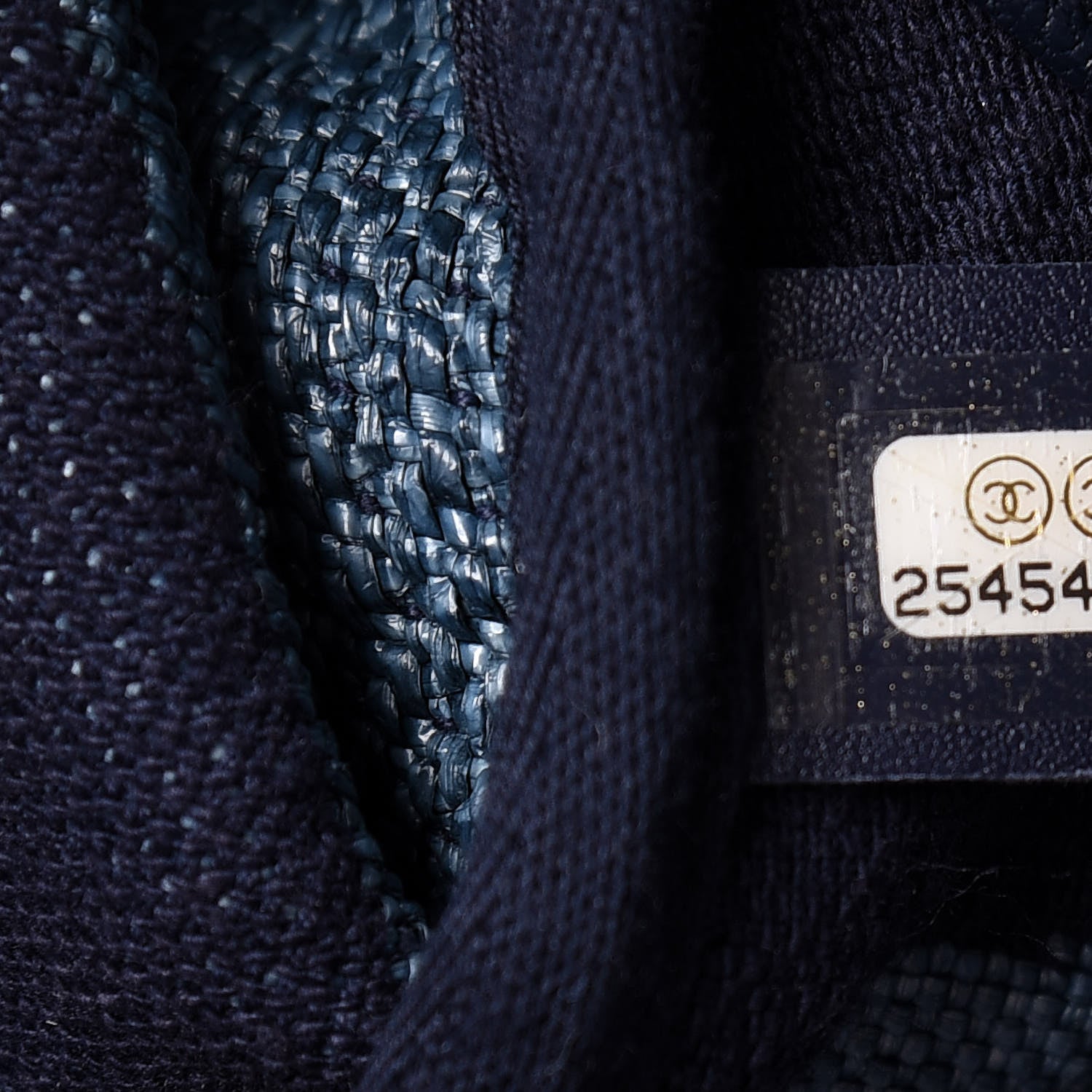 Chanel Canvas Large Shopping Tote Dark Blue 7 of 12
