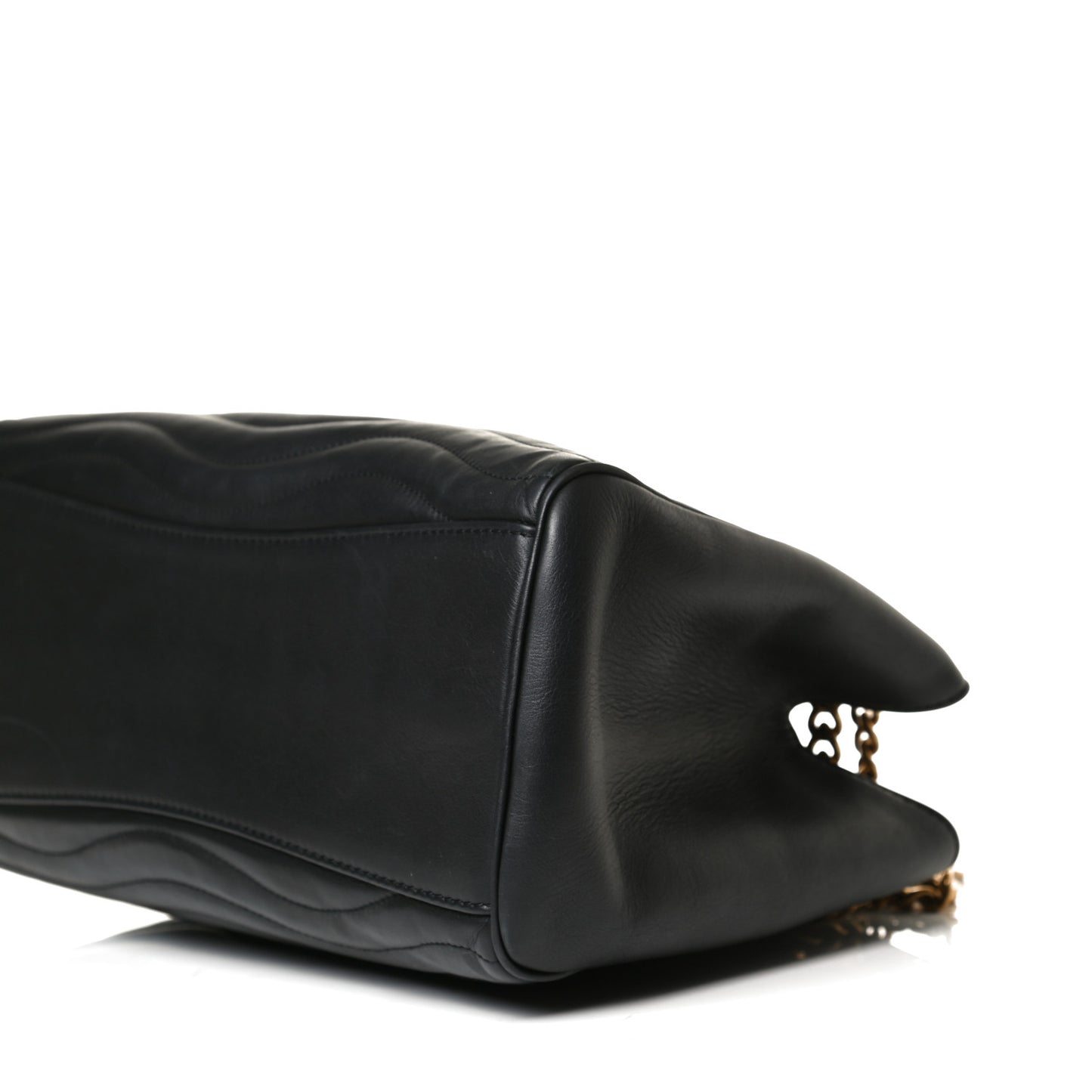 Calfskin New Wave Chain Tote Black