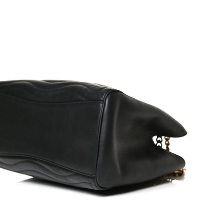 Louis Vuitton Calfskin New Wave Chain Tote Black 11 of 16