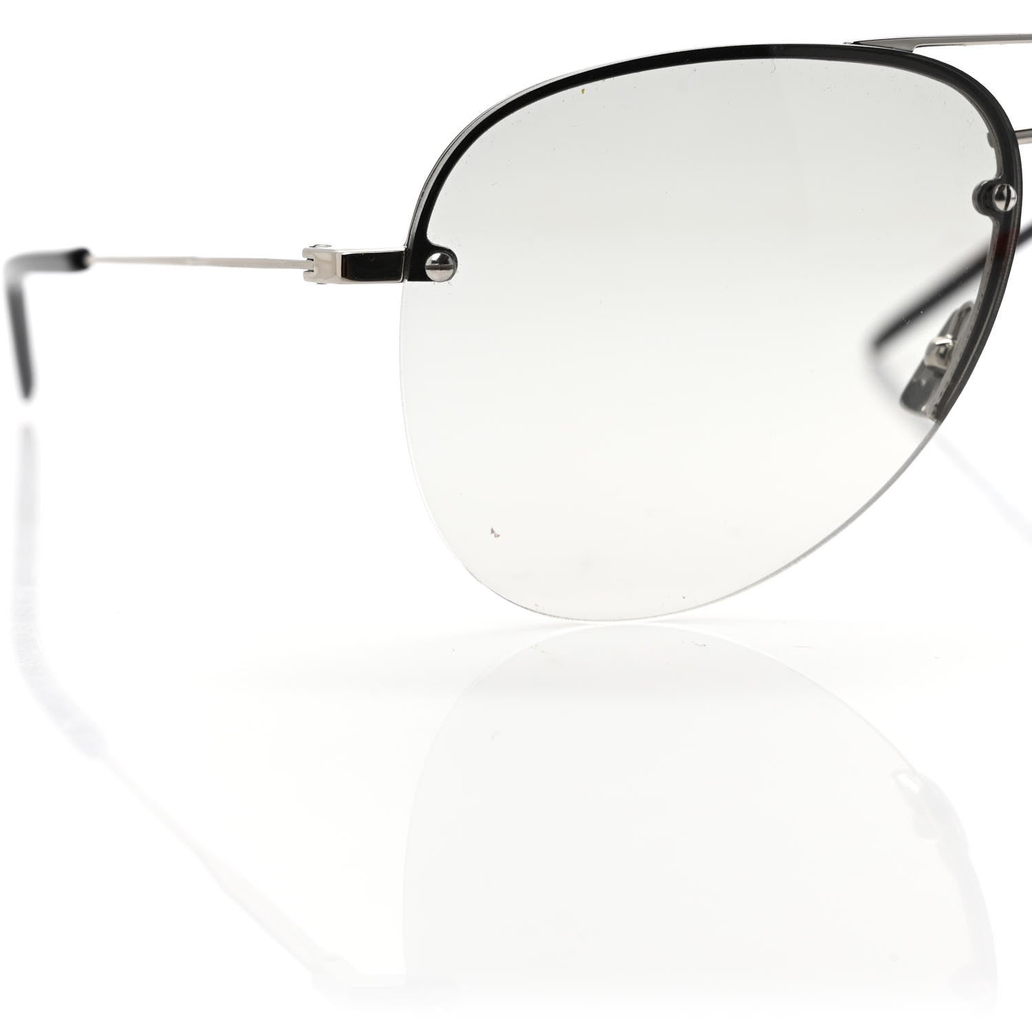 Saint Laurent Aviator Classic 11 Sunglasses Silver 8 of 10