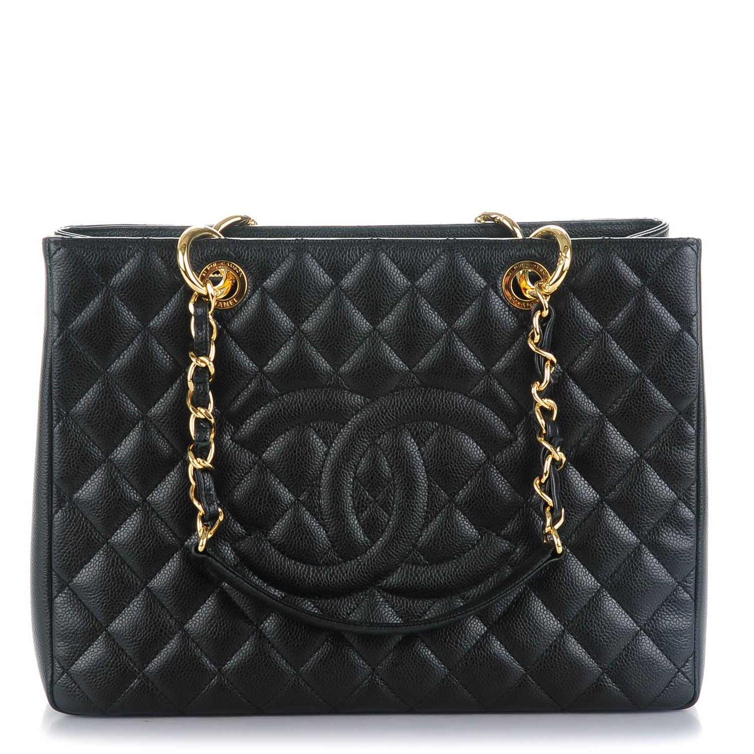 Chanel Caviar Quilted Grand Shopping Tote GST Black 1 of 7