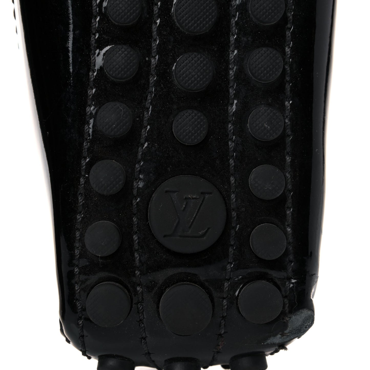 Patent Calfskin Oxford Loafers 38 Black