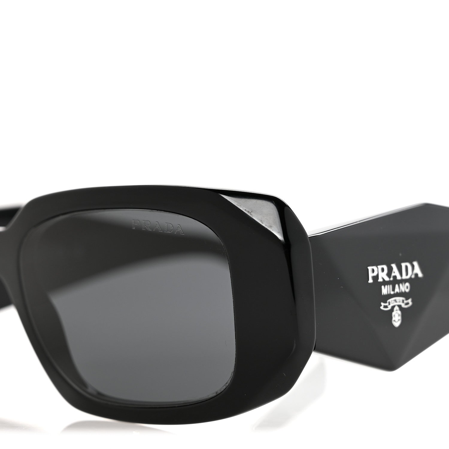Prada Acetate Symbole Sunglasses SPR 17W Black 13 of 16