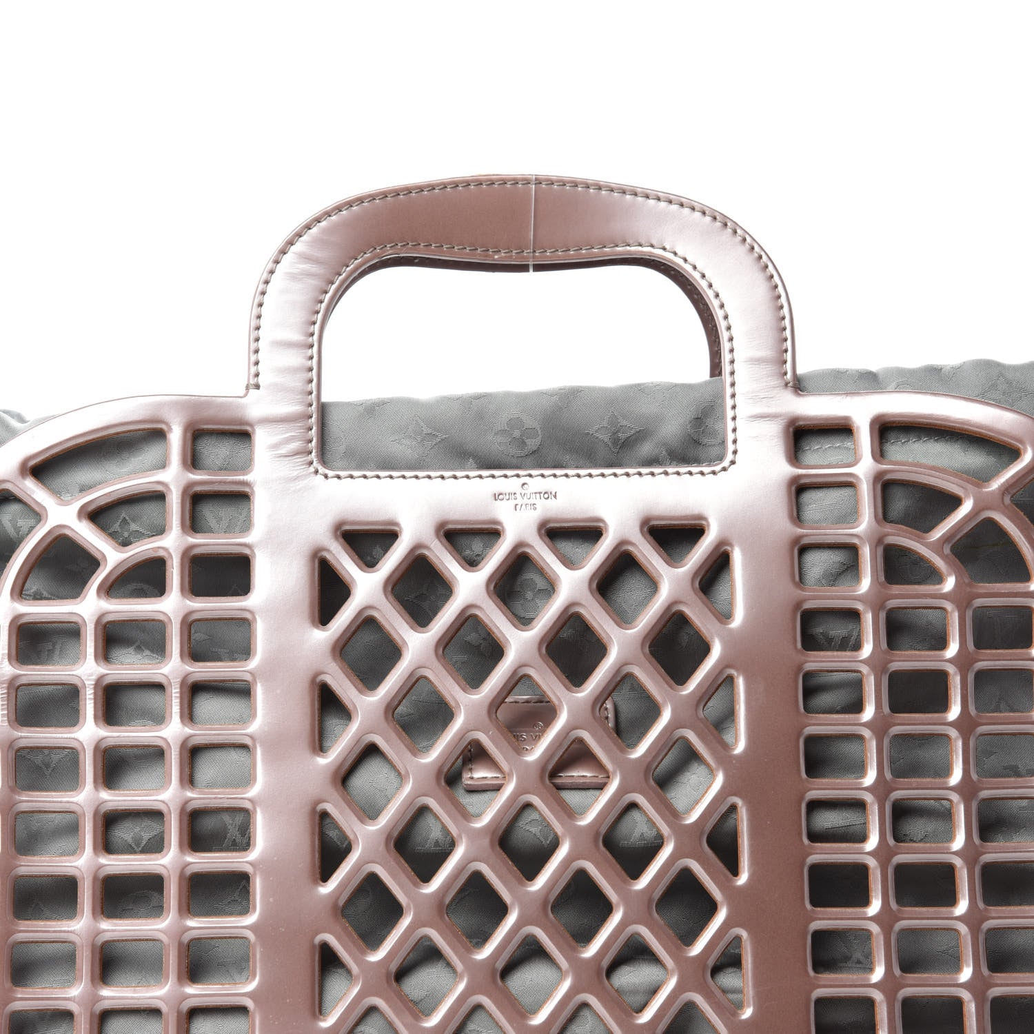 Louis Vuitton Metallic Patent Reef Jelly Basket MM Pink 16 of 16