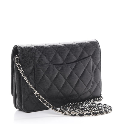 Chanel Caviar Quilted Wallet On Chain WOC Black 2 of 14