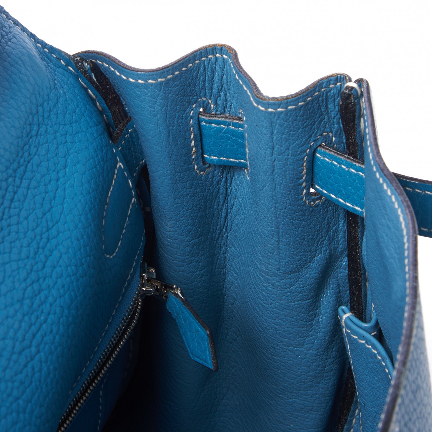 Hermes Togo Kelly Retourne 32 Blue Jean 16 of 32