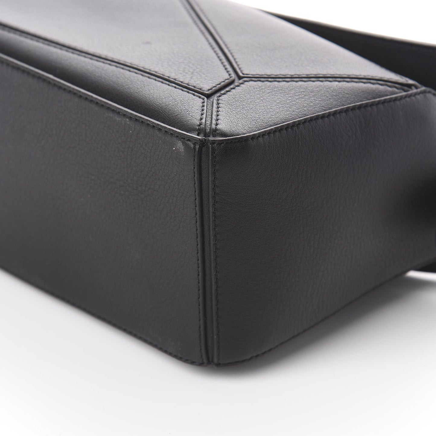 Calfskin Small Puzzle Bag Black
