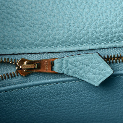 Hermes Togo Kelly Retourne 32 Bleu Atoll 24 of 33