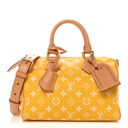 Louis Vuitton Calfskin Monogram Speedy P9 Bandouliere 25 Jaune Mat 1 of 10