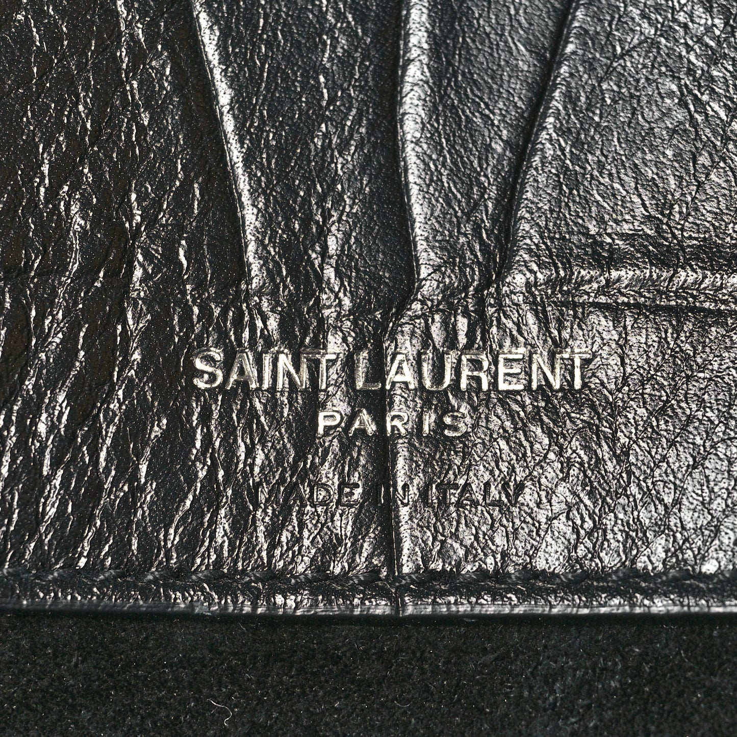 Calfskin Crocodile Embossed Large Souple Sac De Jour Black