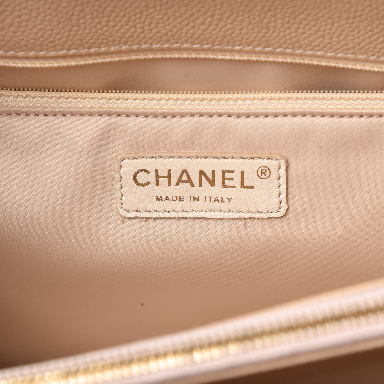 Chanel Caviar Quilted Grand Shopping Tote GST Beige Clair 6 of 10