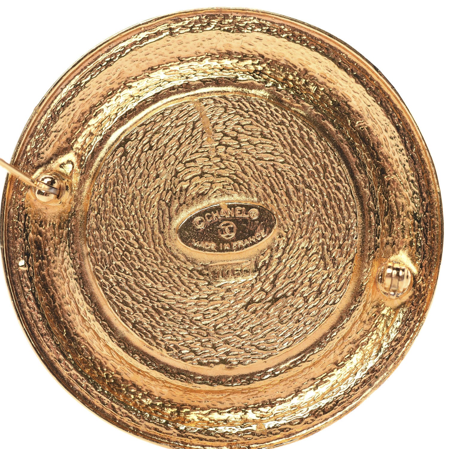 Chanel 31 Rue Cambon Medallion Brooch Gold 4 of 6