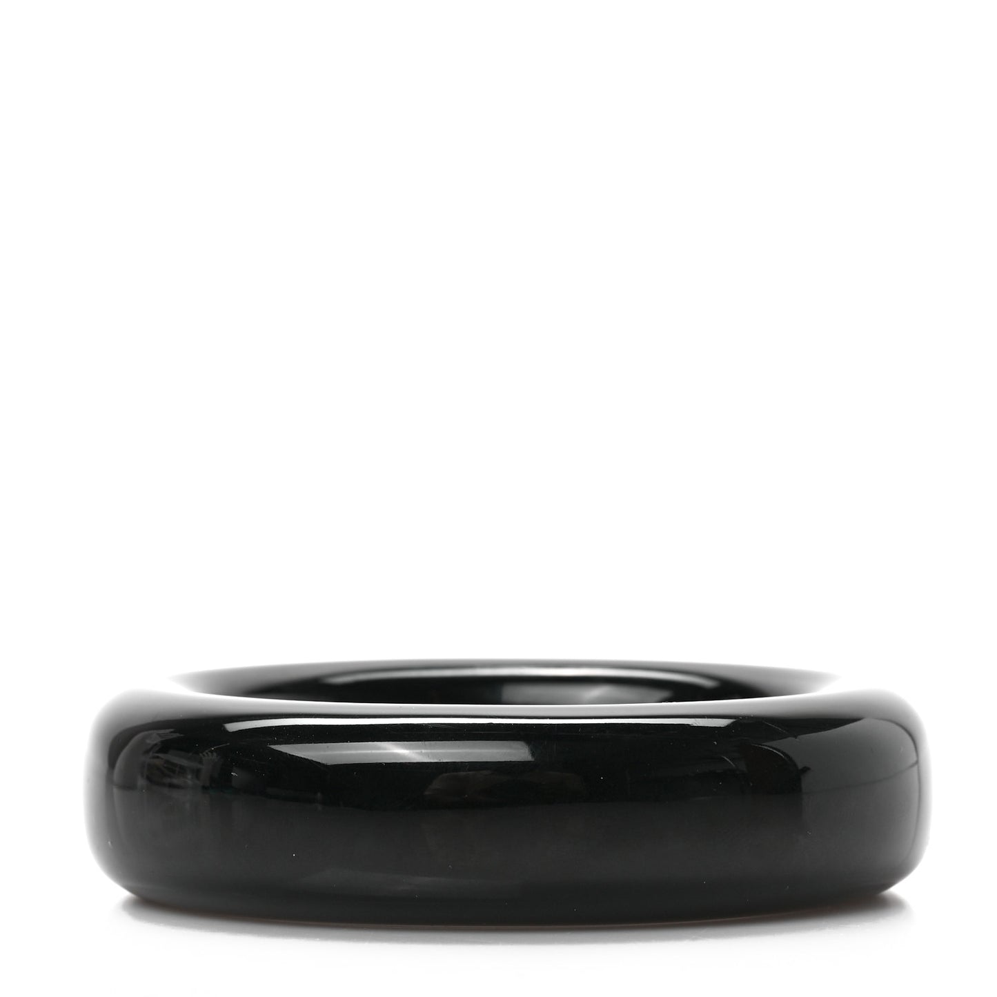 Lacquer Hardwood Elsa Peretti Doughnut Bangle Bracelet Black
