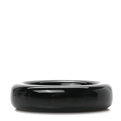 Tiffany Lacquer Hardwood Elsa Peretti Doughnut Bangle Bracelet Black 1 of 4