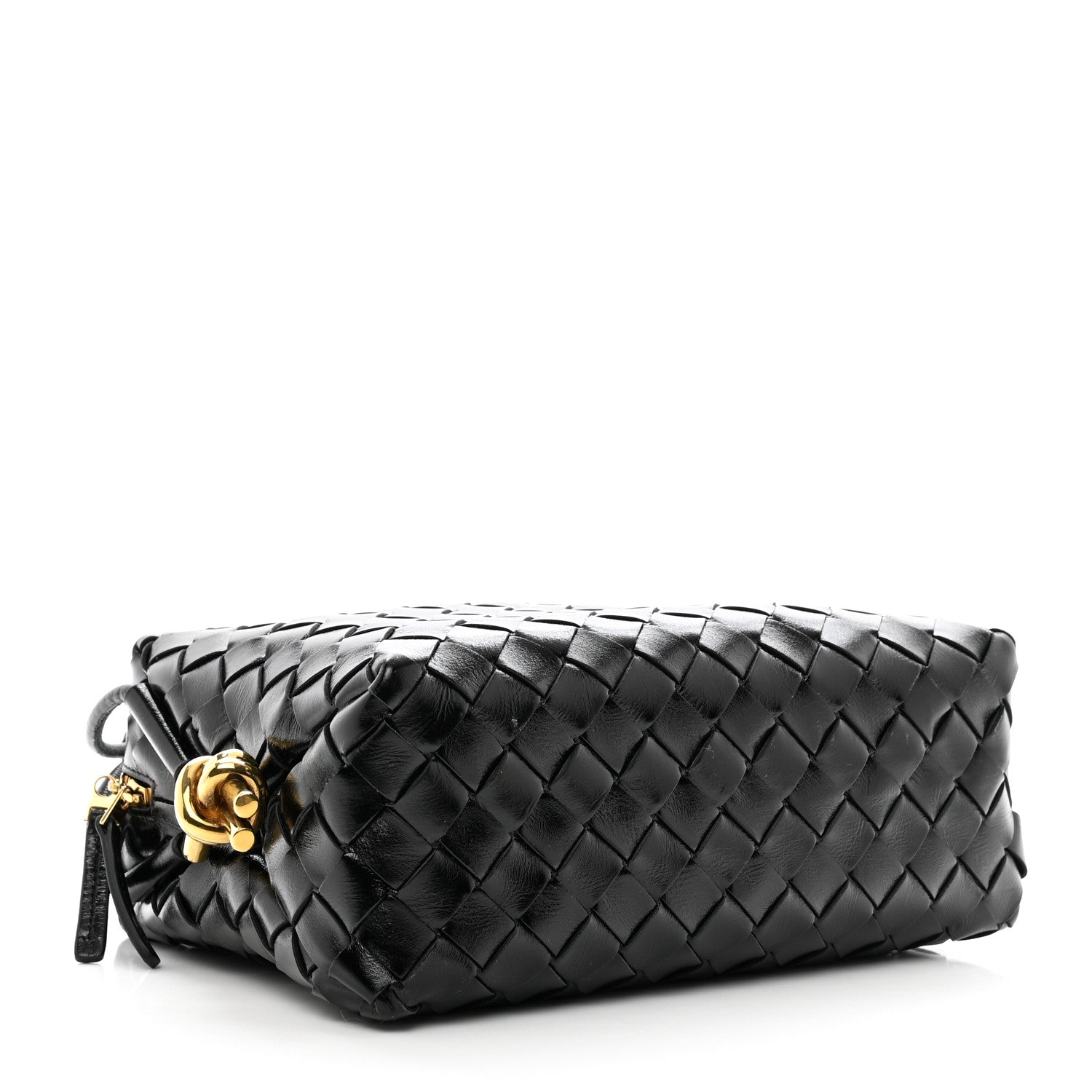 Bottega Veneta Polished Nappa Intrecciato Knot Small Loop Crossbody Bag Space 4 of 8