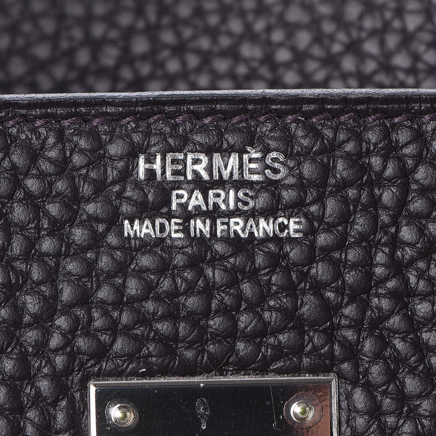 Hermes Taurillon Clemence Birkin 35 Prunoir 13 of 31