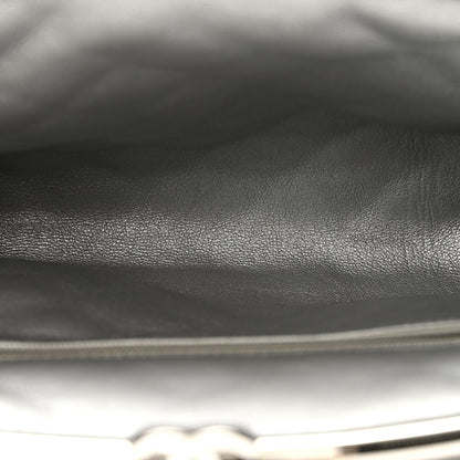 Chanel Metallic Aged Calfskin Quilted Timeless Clutch Silver 5 of 10